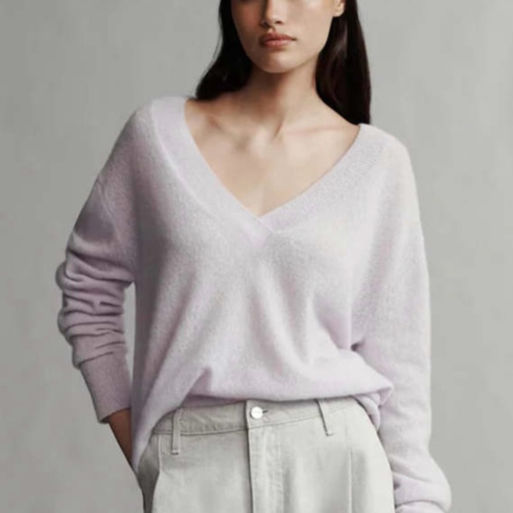 TWP Deep V Cashmere Sweater NWT